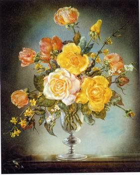 unknow artist Floral, beautiful classical still life of flowers.136 Spain oil painting art